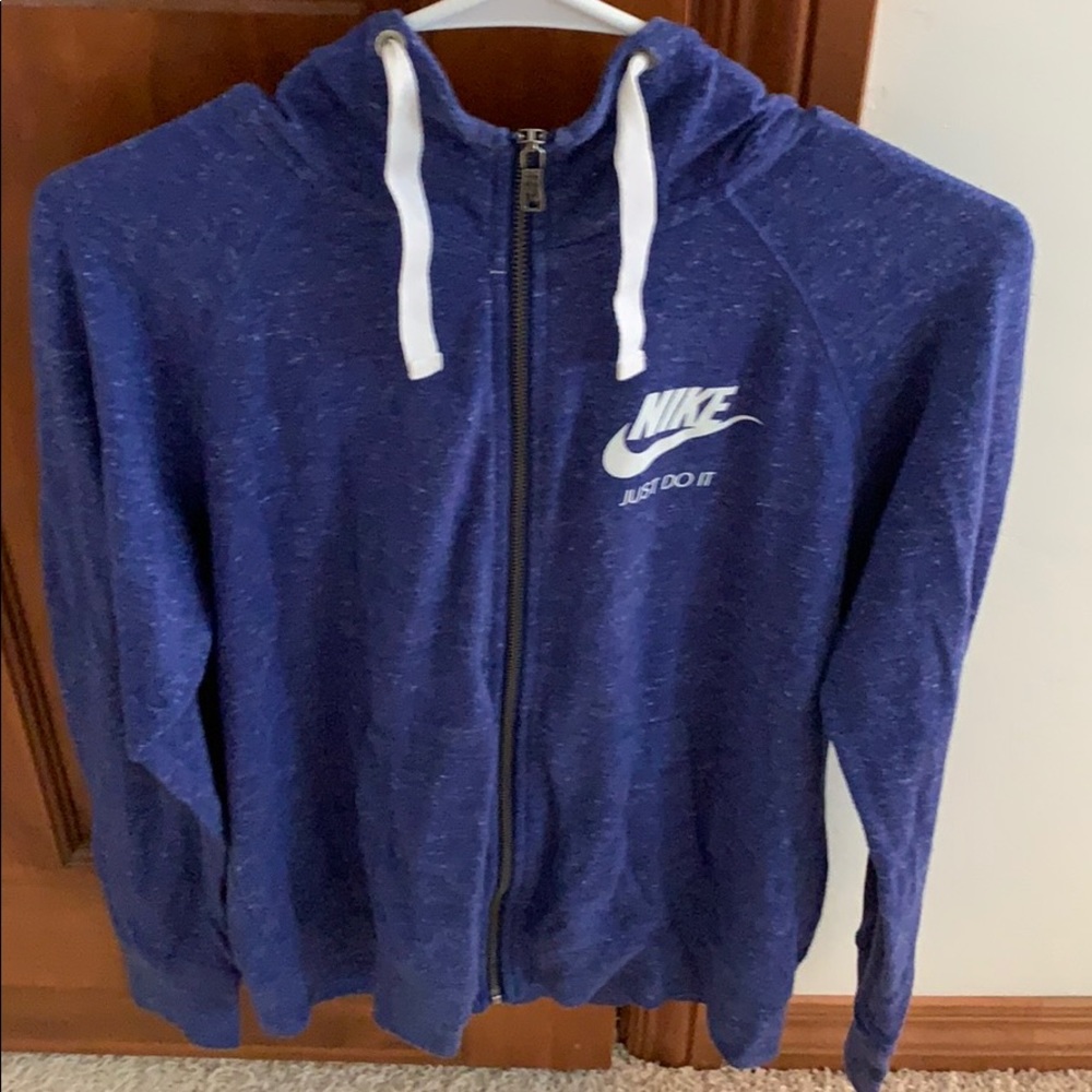 Nike Navy Blue zip up with hood
